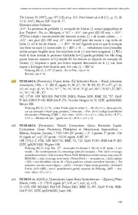 (Inc. Z 176) Francesco Petrarcha. Opera latina : notice du catalogue imprimé