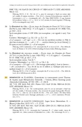 (Inc. Z 66) Dominicus de Flandria. Quaestiones in commentaria s. Thomae de Aquino super Metaphysi...