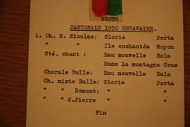 Cantonale 1950 Estavayer