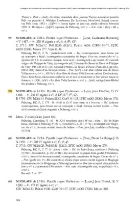 (Inc. Z 179) Nicolaus de Lyra. Postilla super Psalterium : notice du catalogue imprimé