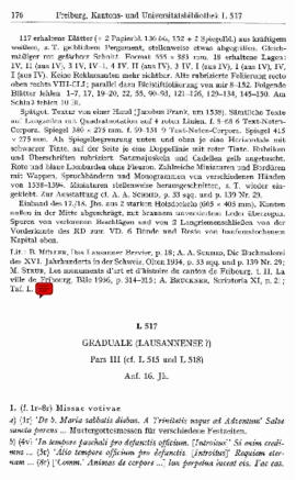 (ms. L 517) Graduale (Lausannense?, pars III)