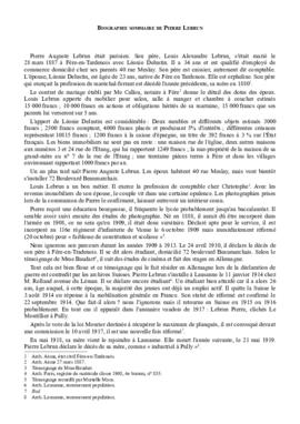 Biographie sommaire de Pierre Lebrun / Denis Rolland : texte intégral