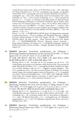 (Inc. Z 113) Johannes Melber. Vocabularius praedicantium, sive Variloquus : notice du catalogue i...