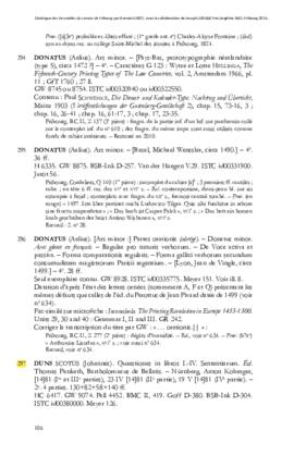 (Inc. Z 4/1, 1re pièce) J. Duns Scotus. Quaestiones in libros I.-IV. Sententiarum : notice du cat...